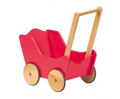 Small Foot Company - Classica Carrozzina per Le Bambole, Rosso
