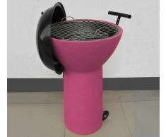 Flow Fusion Design Barbecue Con Ruote Rosa
