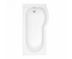 Vasca da Bagno Asimmetrica Angolare Destra in Acrilico 80x150cm