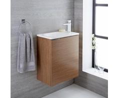 Mobile Bagno Colore Rovere 500x300x600mm con Lavabo Integrato - Randwick