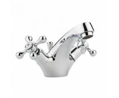 Rubinetteria Lavabo Monoforo Retro con Testa a Croce - Derwent