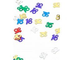Confezione di coriandoli colorati 18 anni
