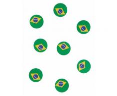 Coriandoli da tavola con bandiera del Brasile