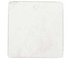 6 segnaposto quadrati bianchi