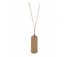 12 Segnaposto in carta kraft con cordoncino