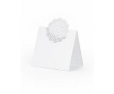 10 Segnaposto con rosone traforato