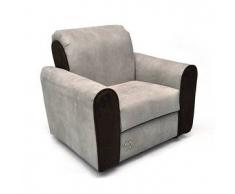 Poltrona per bambini in microfibra beige mod.NOEMI