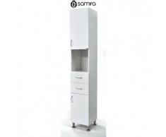 Armadio colonna bagno a 2 ante e 2 cassetti mod. Elisabetta