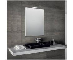Innovo - specchio reversibile da bagno filo lucido con telaio perimetrale e lampada led - Bathman Srl