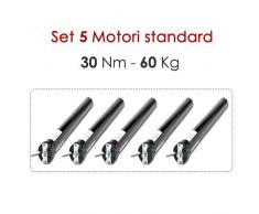 Rogiam Set 5 Motori per tapparelle e tende da sole 30 nm / 60 kg (set30n)