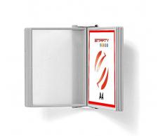 Leggio da parete con 20 tasche A4