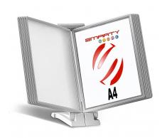 Leggio da banco con 20 tasche A4