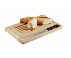 Tagliere per pane in legno con raccogli briciole Dimensioni mm. 400x275 Modello 2615