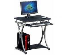 Scrivania per PC Compatta con Cassetto Estraibile, Nero Grafite Techly ICA-TB 328BK