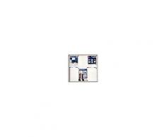 FRANKEN Bacheca murale per interni con serratura cm 73x68