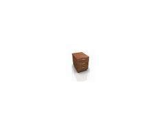 OFFICEandCO Cassettiera REX su ruote 3C noce canaletto
