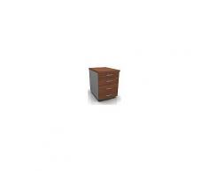FLYCOM Cassettiera DERBY 4c 41x56x58 su ruote noce