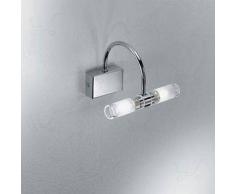 linea light Faretti Fotis Bagno 2x33W + Kit Fissaggio - Cromo