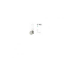 PuntoItalia Lampada Da Bagno Applique Dalla Forma Cilindrica Verticale Vetro Bianco Finiture Nikel 1xe14 40w Ap/