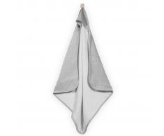 Jollein Telo da Bagno per Bambini 75x75 cm Grigio a Maglia 534-836-65019