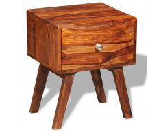 vidaXL Comodino In Legno Sheesham Vintage Con 1 Cassetto 55 cm