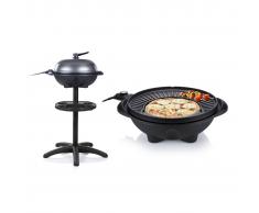 Tristar Barbecue Elettrico da Tavolo con Supporto BQ-2823 1600 W 42 cm Nero