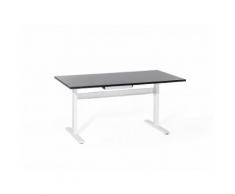 Tavolo scrivania nero-bianco motorizzato regolabile in altezza - 160x80cm - LIFT