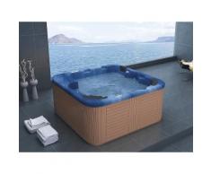 Idromassaggio da esterno - Spa - Vasca idromassaggio riscaldata - 40 getti - Blu - SANREMO