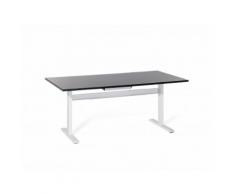 Tavolo scrivania nero-bianco motorizzato regolabile in altezza - 180 x 90 cm - LIFT