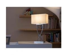 Lampada da tavolo moderna bianca - Lampada da comodino - YASUNI