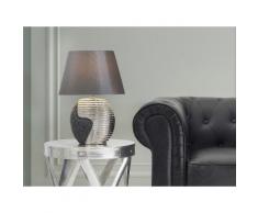 Lampada - Da tavolo - Da comodino - Colore nero/argento - ESLA