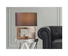 Lampada - Da tavolo - Da comodino - Colore marrone - DUERO