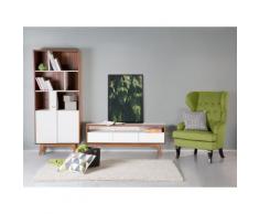 Mobile TV con cassetti in legno color noce - SYRACUSE