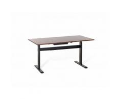 Tavolo scrivania - color noce - motorizzato - regolabile in altezza - 160x80cm - LIFT