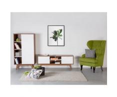 Mobile TV con antine in legno color noce e cassetti - ROCHESTER