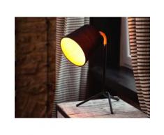 Lampada da tavolo nera moderna - Lampada da comodino - MOOKI
