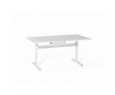 Tavolo scrivania bianco motorizzato regolabile in altezza - 160x80cm - LIFT