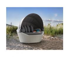Divano da giardino - Sofa da giardino in rattan bianco - SYLT