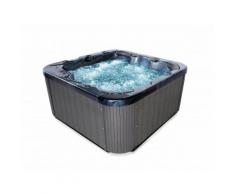 Idromassaggio da esterno- Grigio scuro - Spa - Vasca idromassaggio riscaldata - 40 getti - SANREMO