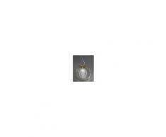 Due P Illuminazione Sospensione dp-globo 2585 e27 e14 alogena led lampadario ambra vetro interno -