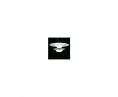Promoingross Lampadario pg-lem led 27w alluminio bianco diffusore acrilico sospensione