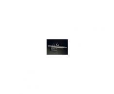 Illuminando Applique il-sirio t5 neon moderno lampada parete specchio quadro metallo -