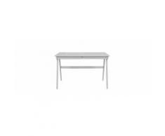 Scrivania design grigio chiaro 2 cassetti FEMOS