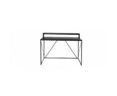 Scrivania design metallo grigio e nero WALT