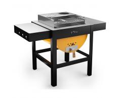 toto Barbecue A Legna Carbonella Con Griglia 60x30cm Toto Grill Giallo