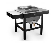 toto Barbecue A Legna Carbonella Con Griglia 60x30cm Toto Grill Grigio