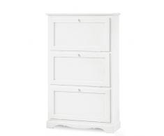 SCARPIERA CATERINA 3 PORTE BIANCO OPACO