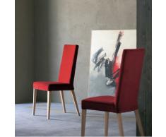 Sedia imbottita e gambe legno MAMA