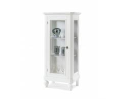 VETRINA 1 PORTA LACCATA BIANCO OPACO