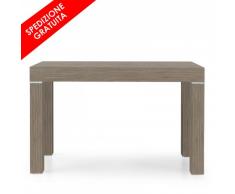 Consolle allungabile in finitura legno colore tortora per ingresso